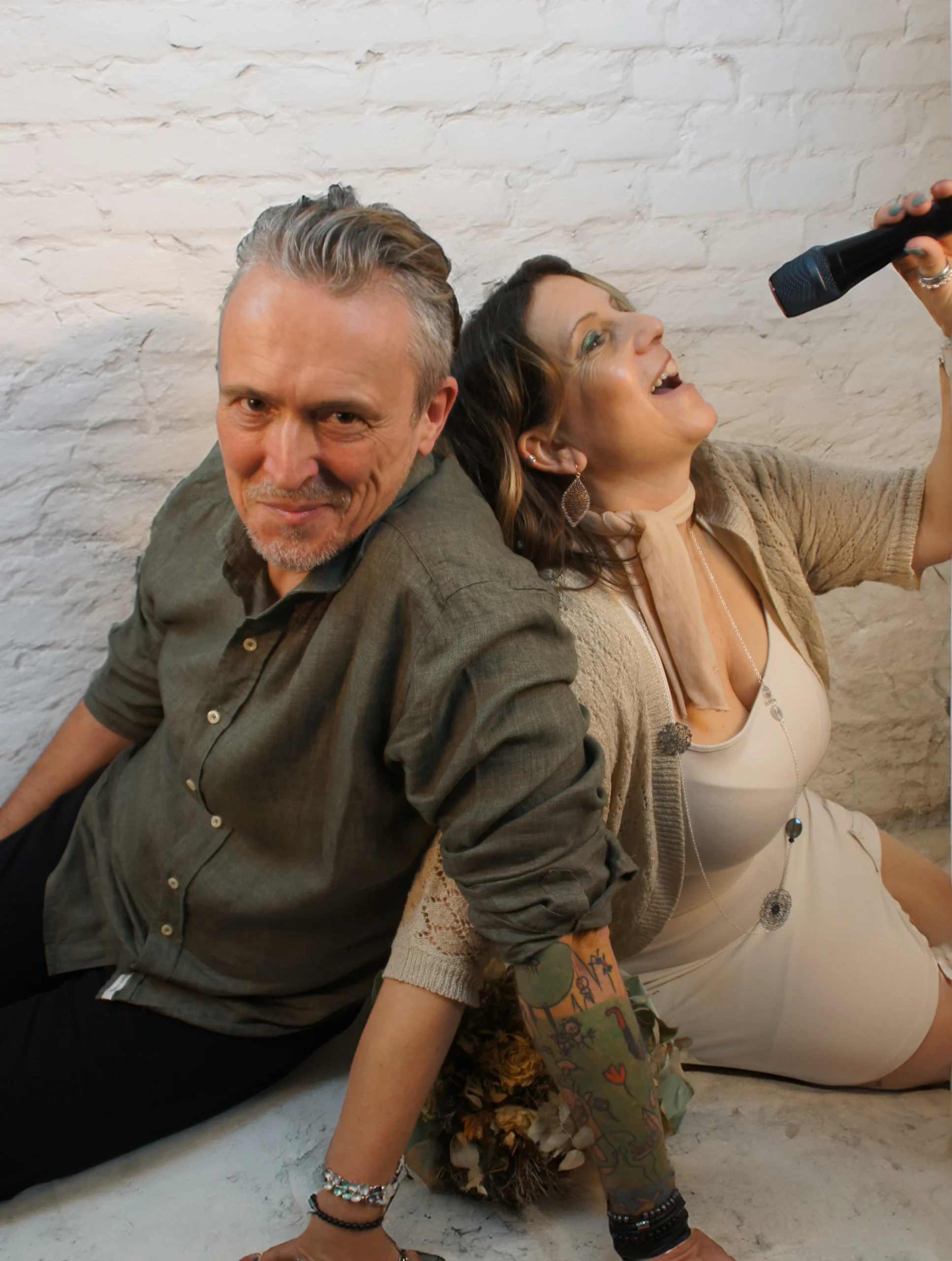 Sängerin und Gitarrist Trauung